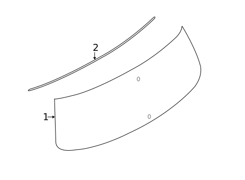 Glass - Lift Gate for 2012 INFINITI QX56 #0
