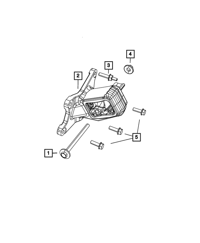 6510145AA - 3.6L Gas; Engine: Double Ended Stud, Mounting for Mopar Image