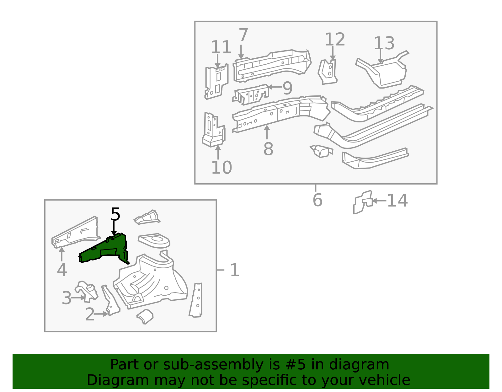 53706-0R011 - Upper Rail 2006-2012 Toyota RAV4 | Toyota San Diego Parts