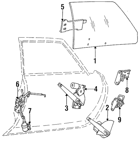 Rear Door for 1989 Dodge Diplomat #0