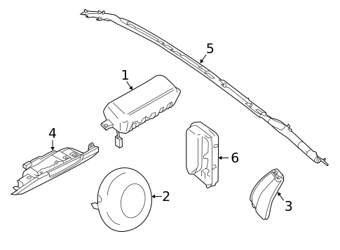 Air Bag Components for 2017 Ford Mustang #0
