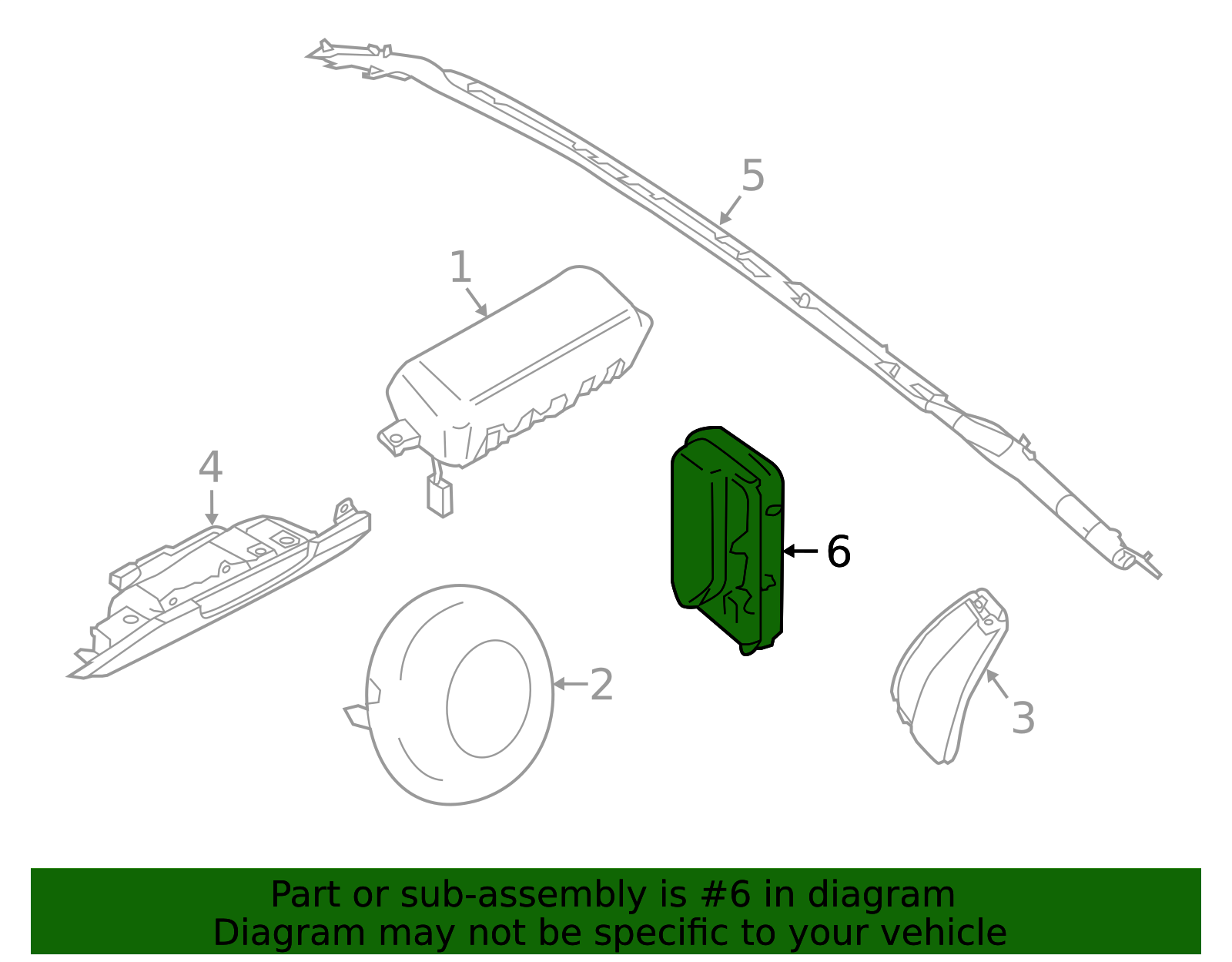 2018-2023 Ford Mustang Side Impact Inflator Module JR3Z-76611D11-C ...