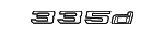 51147074726 - Body: Nameplate for BMW: 335d Image