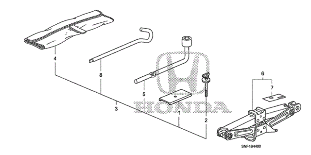 Tools - Jack for 2006 Honda Civic #0