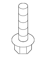 N98924701 - Electrical: Center Seat Belt Bolt for Audi: Q7, Q8, RS Q8, SQ7, SQ8 Image