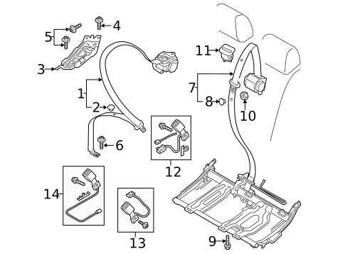 Seat Belt for 2024 Audi RS Q8 #0