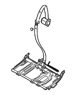 4M8857807AXIT - Electrical: Center Seat Belt for Audi: Q8, RS Q8, SQ8 Image