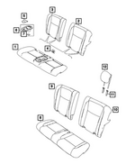 8CL16U00AA - : Rear Seat Back Cover for Mopar Image