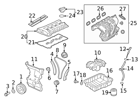 Engine Parts for 2021 Mitsubishi Outlander Sport #0