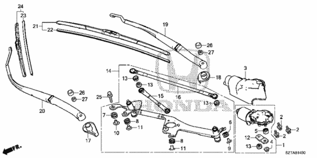 Front Windshield Wiper for 2016 Honda CR-Z #0