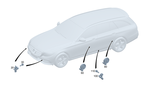Airbag and Sensors for 2014 Mercedes-Benz C300 #0