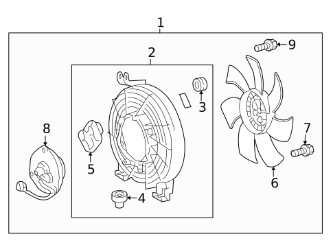 Condenser Fan for 2014 Toyota Land Cruiser #0