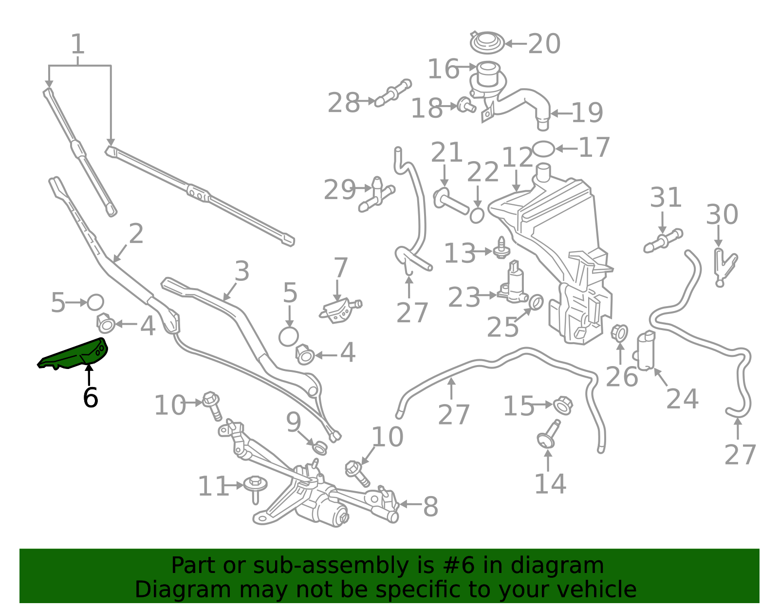 32219082 - High-Quality Windshield Washer Nozzle for AutoNation Parts