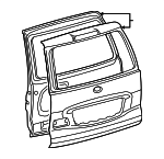 670056B141 - Body: Lift Gate Shell for Lexus: GX470 Image