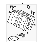 7148053070A0 - Body: Seat Back Assembly for Lexus: IS300 Image