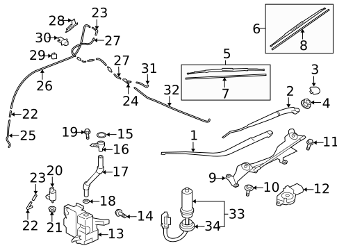 Wipers for 2014 Mitsubishi Outlander #0