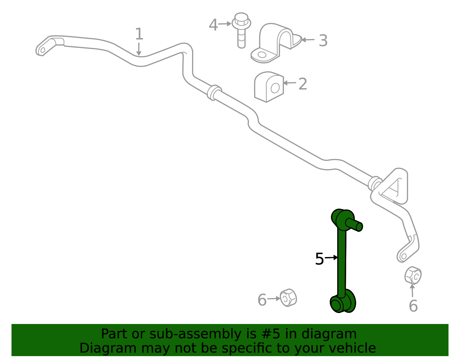 2007-2015 Mazda CX-9 Stabilizer Link - Driver's Side (LH) TD11-34