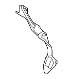 44786WB001 - Body: Heat Shield for Scion: iA | Toyota: Yaris, Yaris iA Image