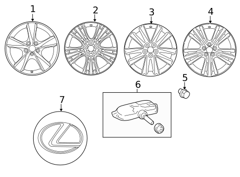 Wheels for 2017 Lexus ES350 #3