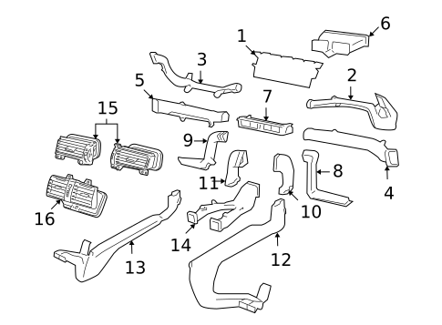 Ducts for 2009 Pontiac G8 #0