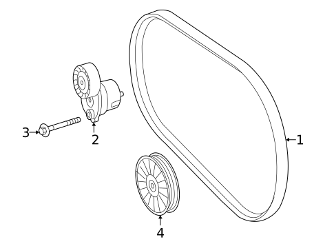 Belts & Pulleys for 2016 Mercedes-Benz SLK300 #0