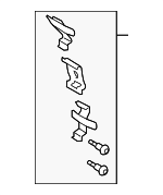 4H6615231 - : Disc Brake Anti-Rattle Clip for Audi Image