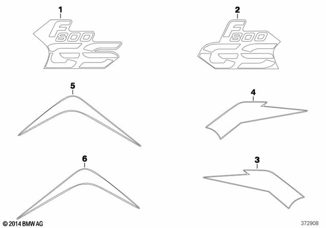 51148551846 - : Lettering Right for BMW-Motorrad Image