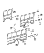 5131122AA - Body Sheet Metal Except Doors: Body Side Rear Panel, Right for Dodge: Sprinter 2500 Image