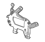 4K0907348A - Body: Amplifier Mount Bracket for Audi Image