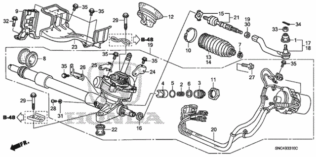P.S. Gear Box (Eps) for 2007 Honda Civic #0