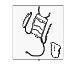 8W0881879B - Body: Lumbar Support for Audi: A5 Quattro, A5 Sportback, RS5, RS5 Sportback, S4, S5, S5 Sportback Image