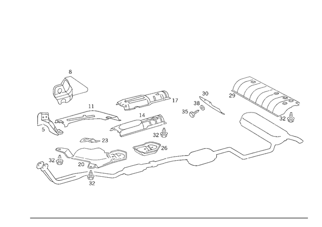 1246821371 - : Shielding for Mercedes-Benz Image