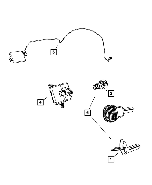 68066848AF - Electrical: Integrated Key Fob Transmitter for Mopar Image image