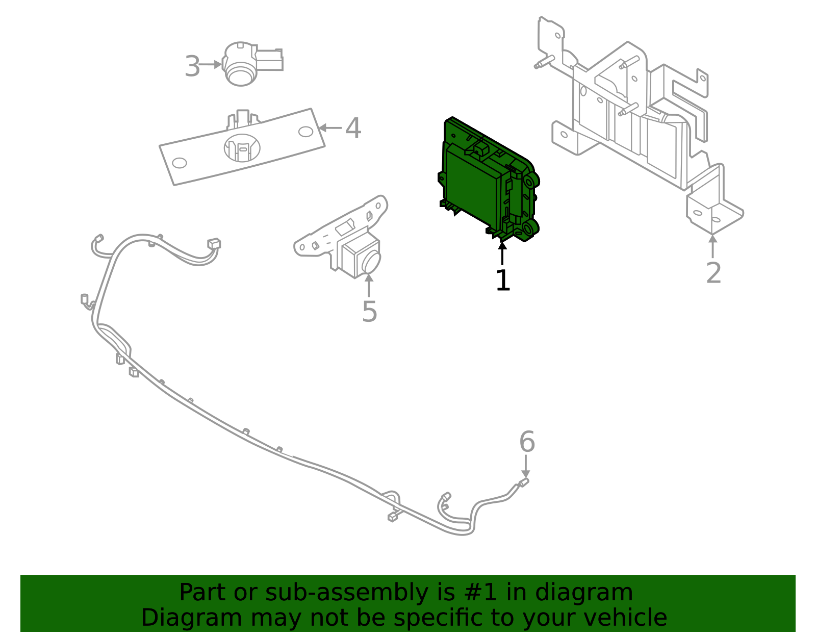 28437-6RJ0A - 2021-2024 Nissan - Distance Sensor | World OEM