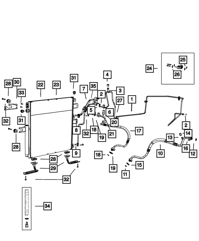 5179285AA - Air Conditioners and Heaters: A/c Charge Valve Cap for Mopar Image