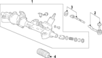 53620TVAL01 - Steering: Steering Gear for Honda: Accord Image