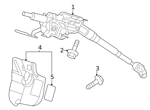 Steering Column Assembly for 2007 Honda CR-V #0