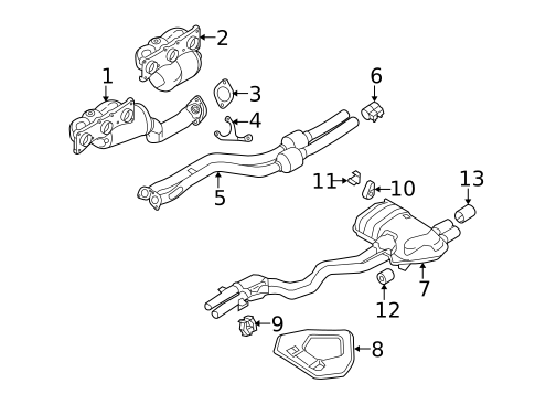 Exhaust Manifold for 2008 BMW Z4 #0