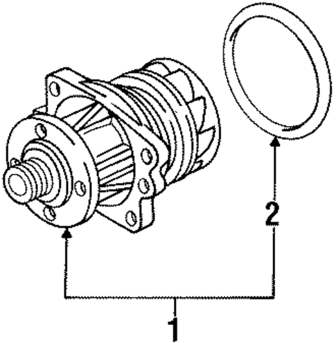 Water Pump for 1998 BMW 328is #0