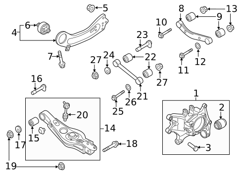 Rear Suspension for 2022 Kia Telluride #1