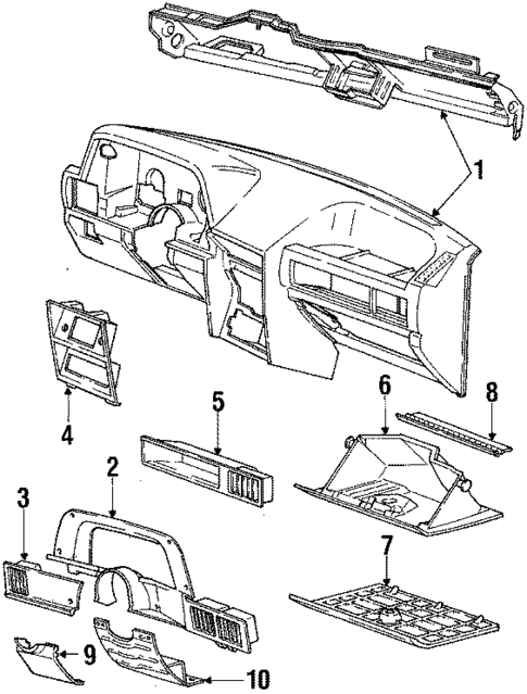Instrument Panel for 1985 Ford Escort #0