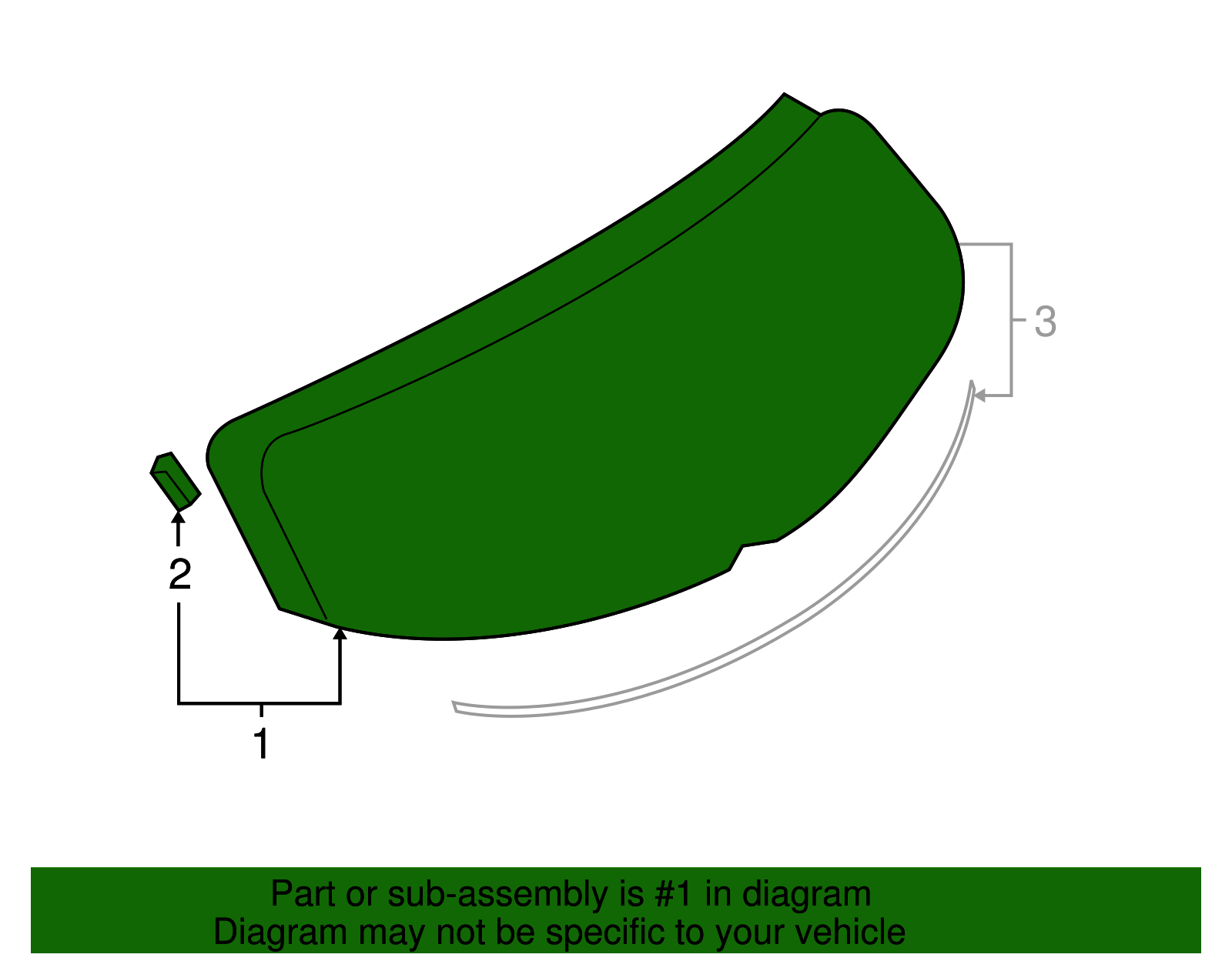 Lift Gate Glass - Nissan (K0300-JM01B)