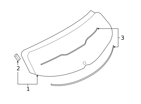 Glass - Lift Gate for 2014 Nissan Rogue Select #0