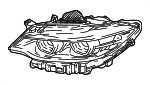 63117469781 - Electrical: Headlamp Assembly for BMW: 230i, 230i xDrive, M2, M240i, M240i xDrive Image