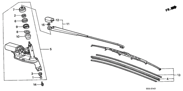 Rear Windshield Wiper for 1986 Honda Accord #0