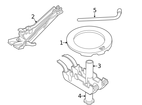 Spare Tire Carrier for 2002 Volvo S80 #0