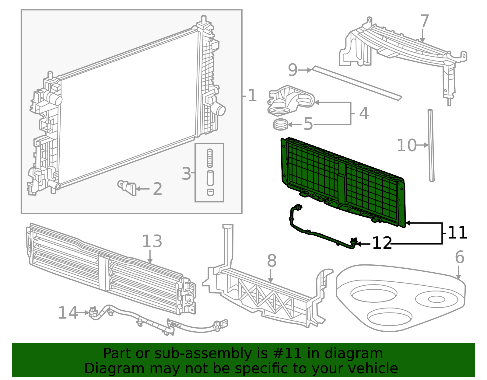 2024-2025 GM Radiator Shutter Assembly 60009132 | OEM Parts Online