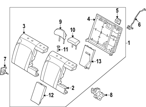 Rear Seat Components for 2025 Hyundai Ioniq 6 #0