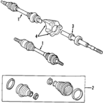8251521 - Front Drive Axle: Axle Assembly for Volvo: S70, V70 Image