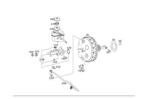 Brake Booster for 2016 Mercedes-Benz SLK300 #0